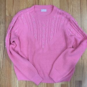 Pink Lily Pink Crew Neck Sweater
